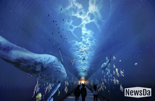 와부 빛터널공원 내부 모습