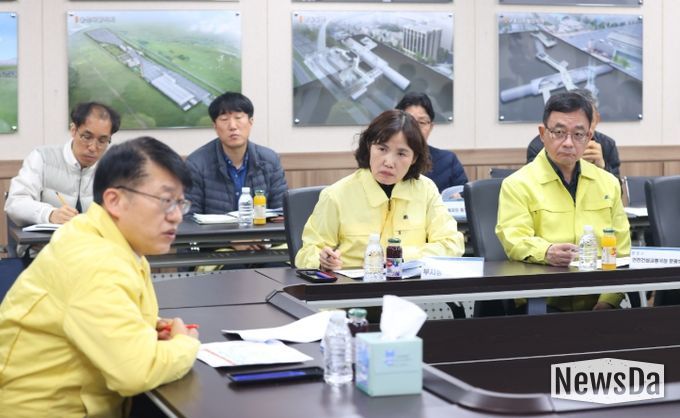 최혜민 광명시장 권한대행, 김대순 경기도 행정2부지사와 신안산선 사고 현장 점검