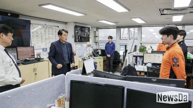 소방서 격려 사진