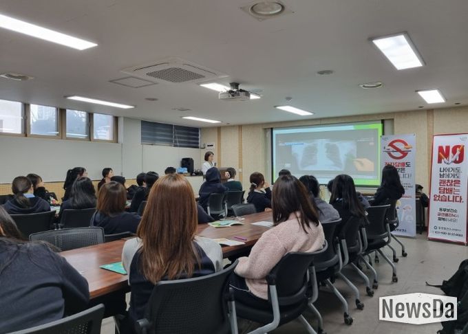 남양주시 동부보건소, 심석고 금연서포터즈 대상 전자담배·흡연 예방 교육 실시